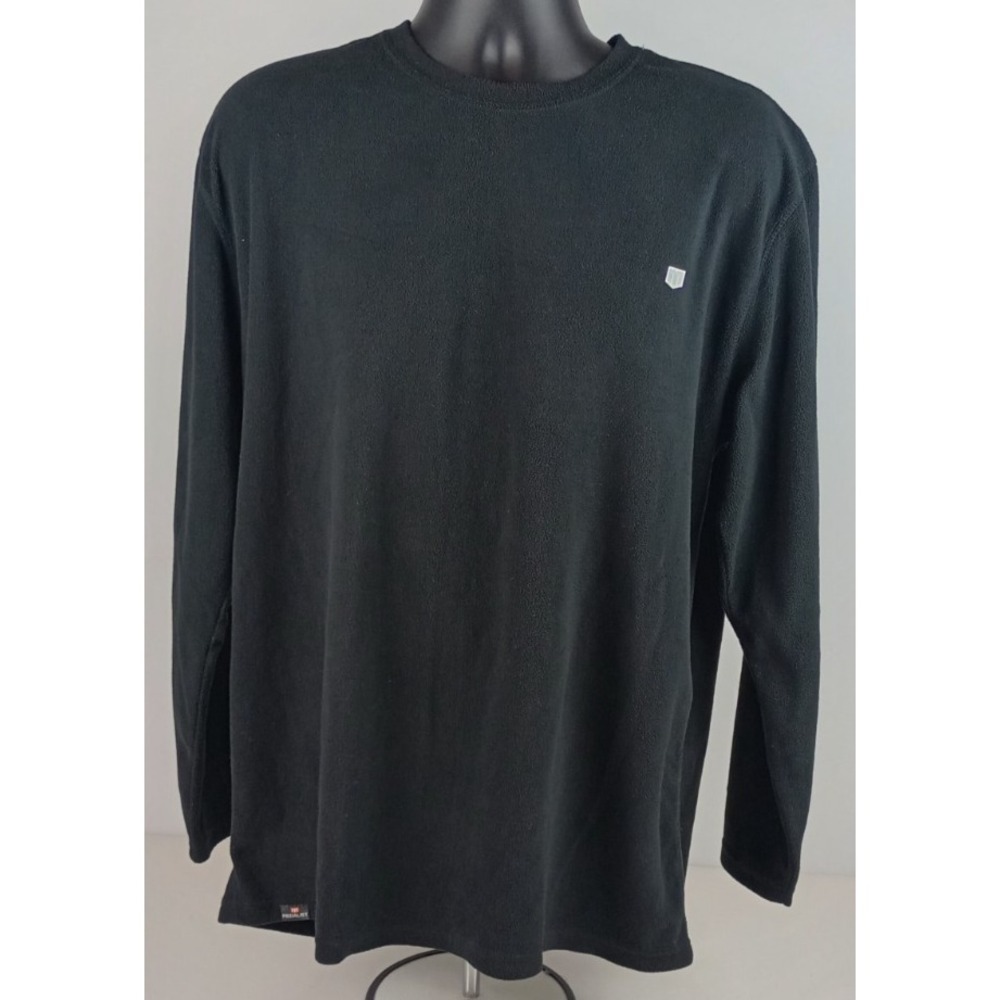 Medalist Men's XL Black Fleece Long Sleeve Pullover Shirt Sweatshirt